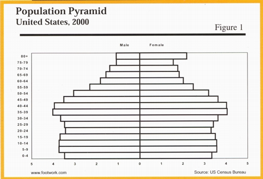 Population Pyramid US 2000